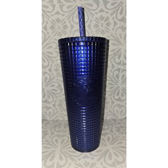 NWT Starbucks 2023 Summer Cobalt Blue Studded Tumbler – 24 oz Venti - Picture 1 of 13